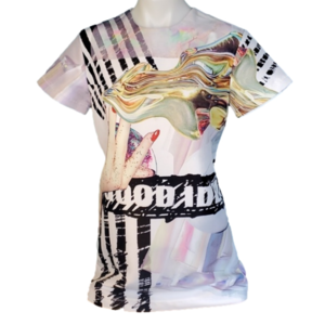 Funky Pop Art Dazzle Good Idea shirt dress with sprinkles and abstract mod art